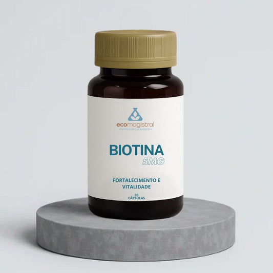 Biotina 5mg - Fortalecimento e Vitalidade