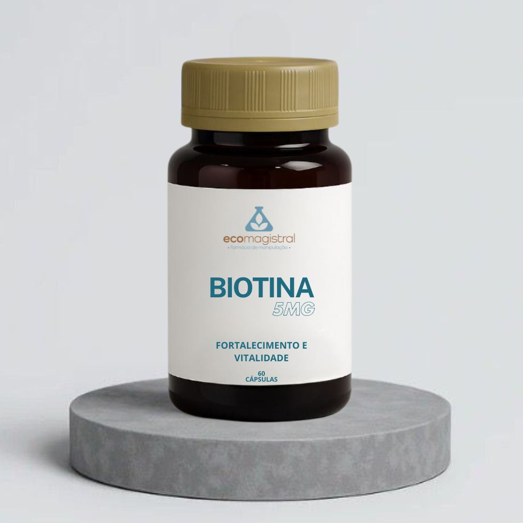 Biotina 5mg - Fortalecimento e Vitalidade