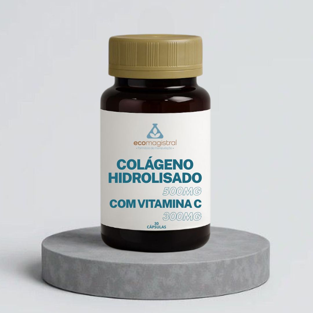 Colágeno Hidrolisado 500mg com Vitamina C 300mg
