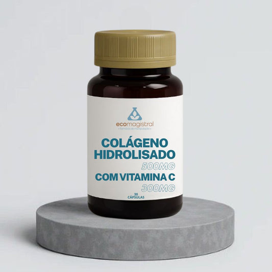 Colágeno Hidrolisado 500mg com Vitamina C 300mg